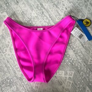 COPY - New with tags Good American x Body Glove fluorescent pink bikini swim bo…